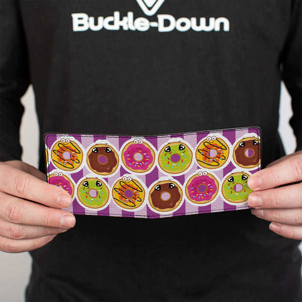 Buckle-Down Bi-Fold Wallet - Sprinkle Donut Expressions Pink