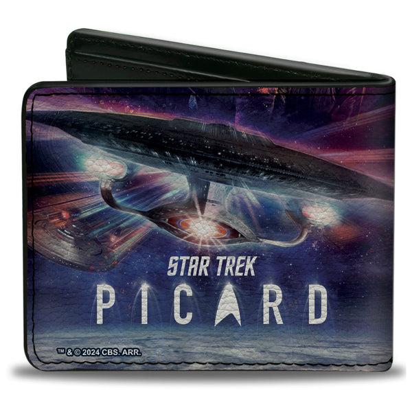 Buckle-Down Bi-Fold Wallet - STAR TREK PICARD Group Pose And Title Logo Multi Color