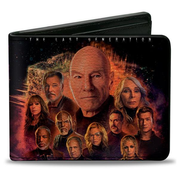 Buckle-Down Bi-Fold Wallet - STAR TREK PICARD Group Pose and Title Logo Multi Color