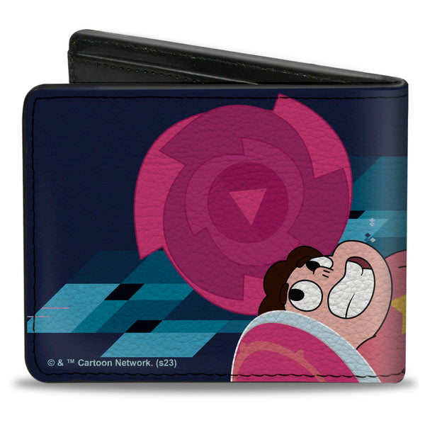 Buckle-Down Bi-Fold Wallet - Steven Universe SERIOUS STEVEN…ACTIVATE Group Pose Blues