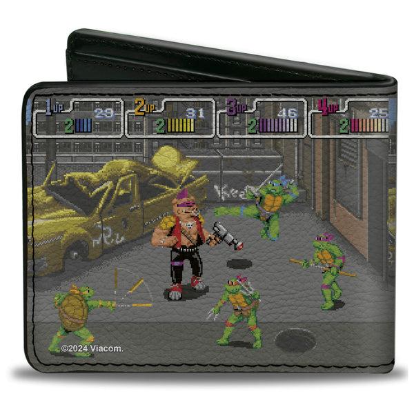 Buckle-Down Bi-Fold Wallet - Teenage Mutant Ninja Turtles Battle Bebop Arcade Scene
