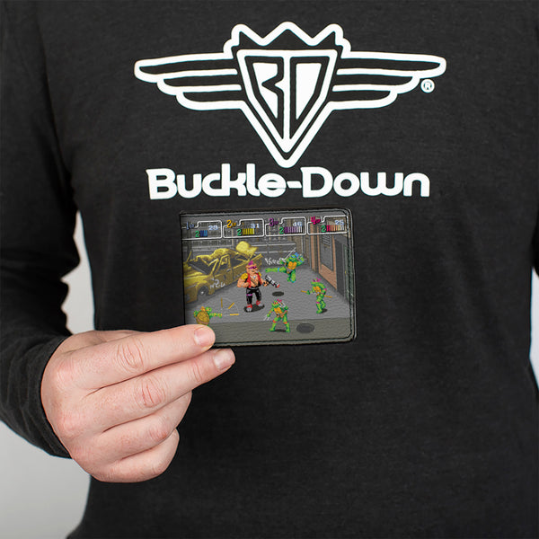 Buckle-Down Bi-Fold Wallet - Teenage Mutant Ninja Turtles Battle Bebop Arcade Scene