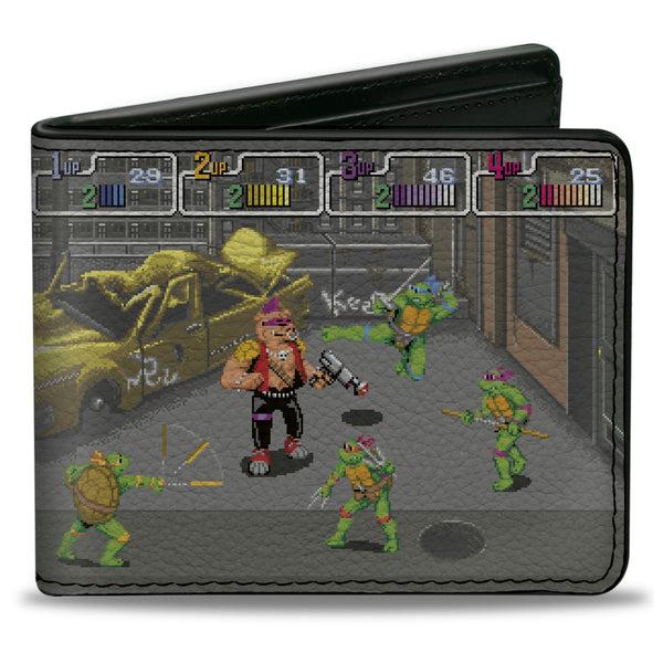 Buckle-Down Bi-Fold Wallet - Teenage Mutant Ninja Turtles Battle Bebop Arcade Scene