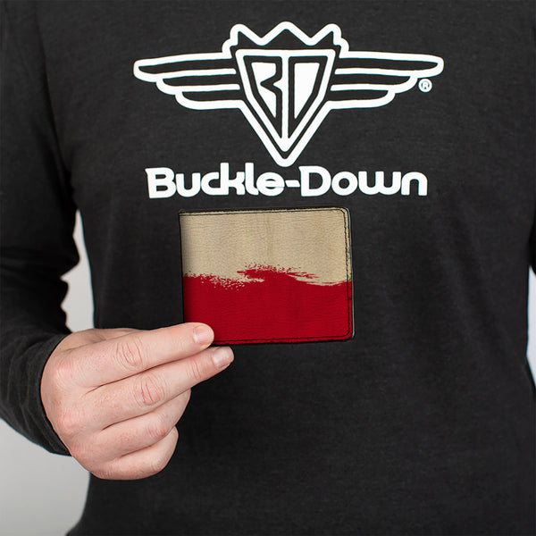 Buckle-Down Bi-Fold Wallet - Texas Flag Distressed Painting