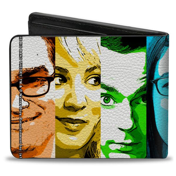 Buckle-Down Bi-Fold Wallet - The Big Bang Theory Characters Panels Multi Color