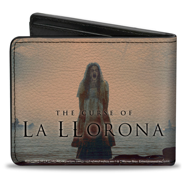 Buckle-Down Bi-Fold Wallet - The Curse Of La Llorona River Pose With Children + Screaming Pose Logo