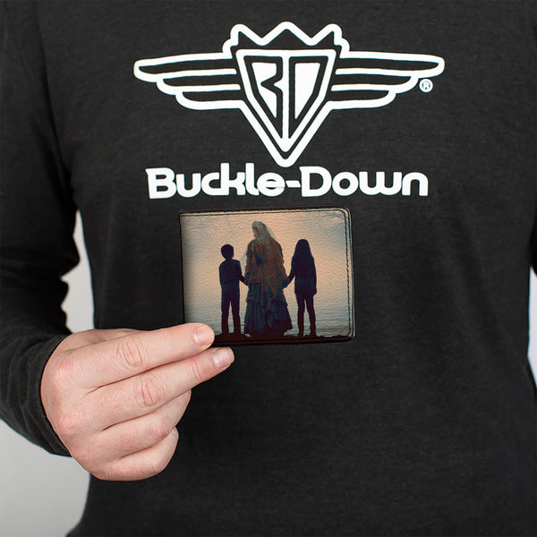 Buckle-Down Bi-Fold Wallet - The Curse Of La Llorona River Pose With Children + Screaming Pose Logo