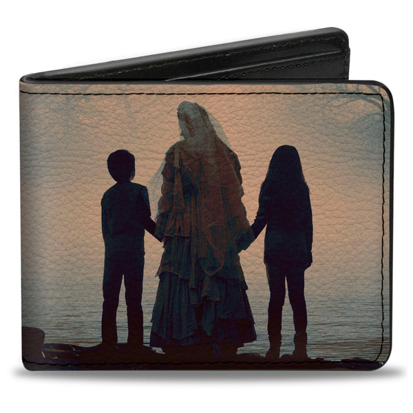 Buckle-Down Bi-Fold Wallet - The Curse of La Llorona River Pose with Children + Screaming Pose Logo