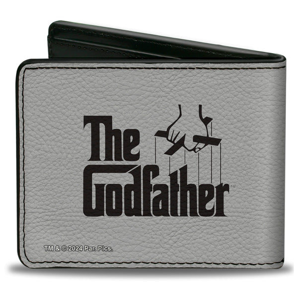 Buckle-Down Bi-Fold Wallet - The Godfather I'LL MAKE HIM AN OFFER And Title Logo News Print White/Black/Red