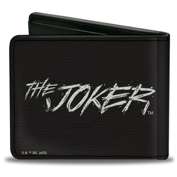Buckle-Down Bi-Fold Wallet - THE JOKER Smiling Face Sketch Black/White
