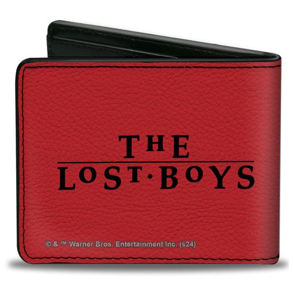 Buckle-Down Bi-Fold Wallet - The Lost Boys Frog Brothers Rays Pose Black/Reds