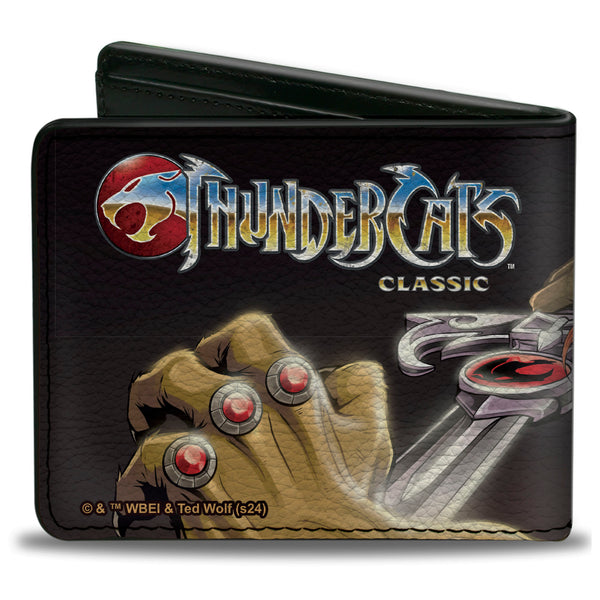 Buckle-Down Bi-Fold Wallet - THUNDERCATS Lion-O Sword Of Omens Title Logo Pose Black