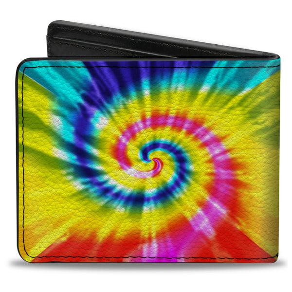 Buckle-Down Bi-Fold Wallet - Tie Dye Spiral Multi Color