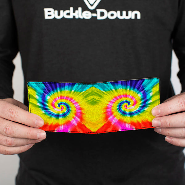 Buckle-Down Bi-Fold Wallet - Tie Dye Spiral Multi Color