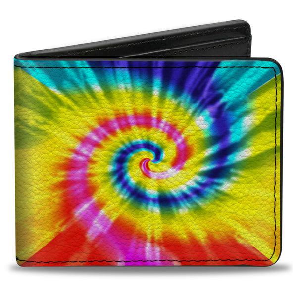 Buckle-Down Bi-Fold Wallet - Tie Dye Spiral Multi Color