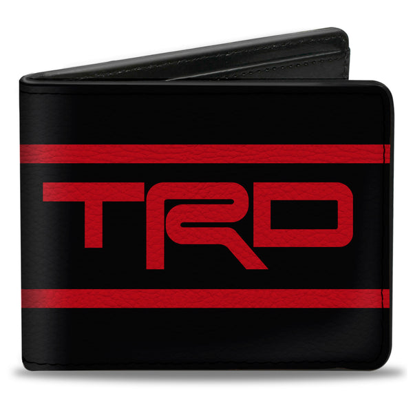 Buckle-Down Bi-Fold Wallet - Toyota Racing Development TRD Logo Stripe Black/Red