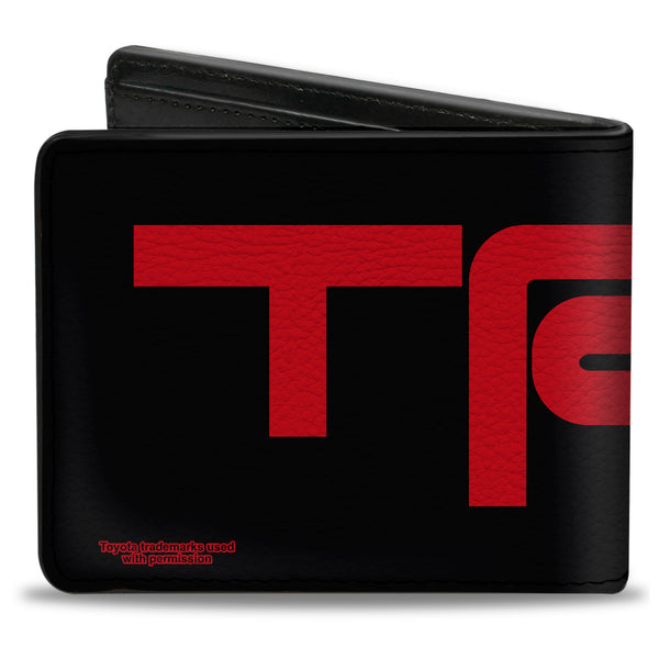 Buckle-Down Bi-Fold Wallet - Toyota Racing Development TRD Logo Stretch Black/Red