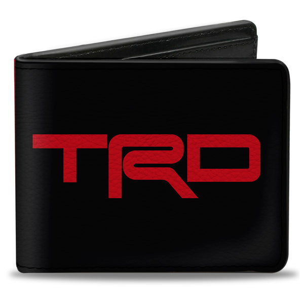 Buckle-Down Bi-Fold Wallet - Toyota Racing Development TRD Logo Blocks Split Black/Red