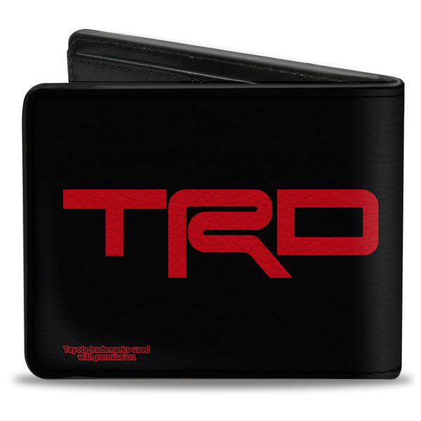 Buckle-Down Bi-Fold Wallet - Toyota Racing Development TRD Logo Black/Red