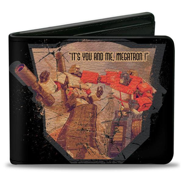Buckle-Down Bi-Fold Wallet - Transformers Megatron vs. Optimus Prime IT'S YOU AND ME MEGATRON Scene