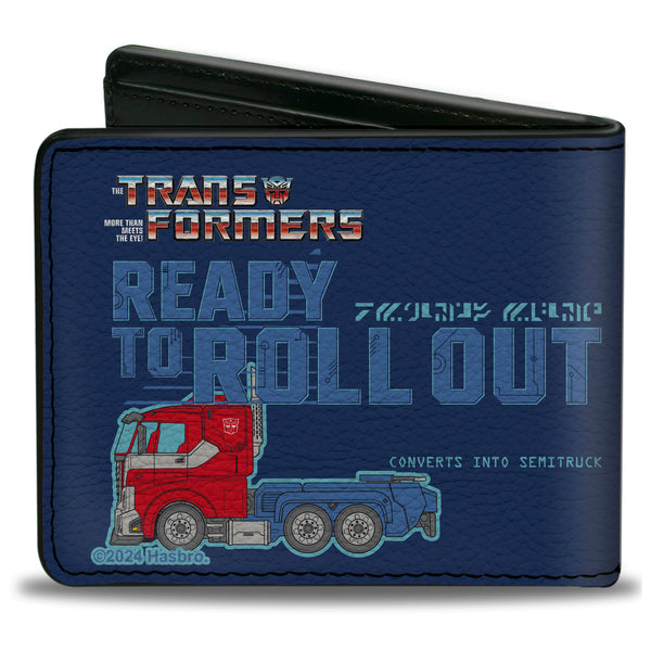 Buckle-Down Bi-Fold Wallet - Transformers OPTIMUS PRIME AUTOBOT READY TO ROLL OUT And Semi Blues