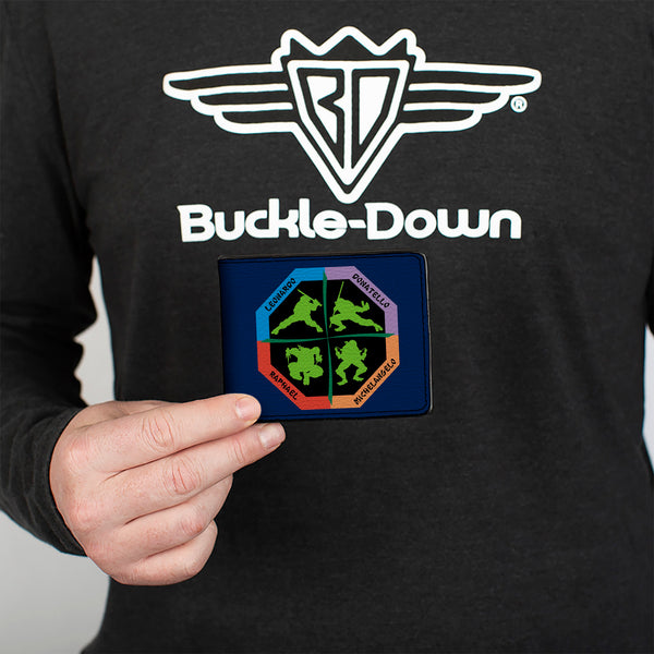 Buckle-Down Bi-Fold Wallet - Turtle Octagon Poses + TEENAGE MUTANT NINJA TURTLES
