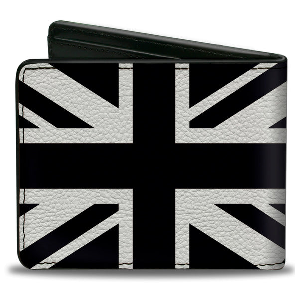 Buckle-Down Bi-Fold Wallet - United Kingdom Flag Black White