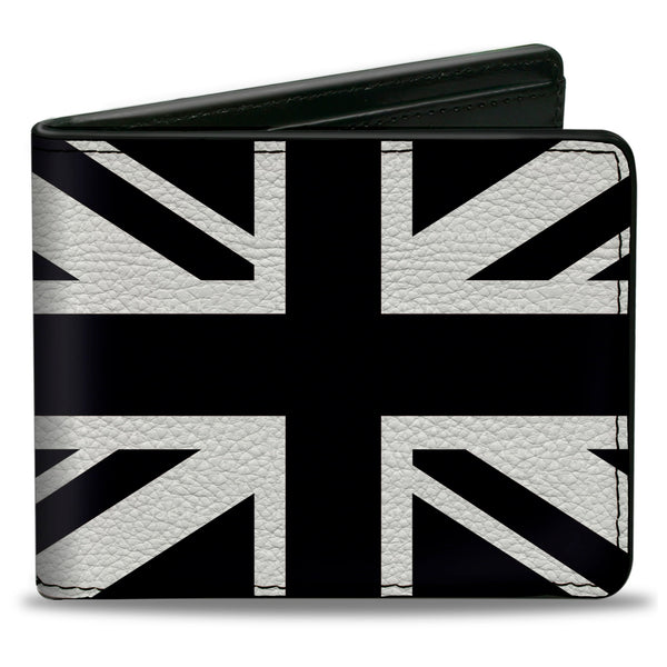 Buckle-Down Bi-Fold Wallet - United Kingdom Flag Black White