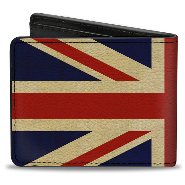 Buckle-Down Bi-Fold Wallet - Vintage United Kingdom Flags