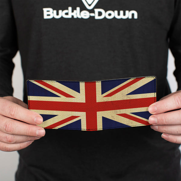 Buckle-Down Bi-Fold Wallet - Vintage United Kingdom Flags
