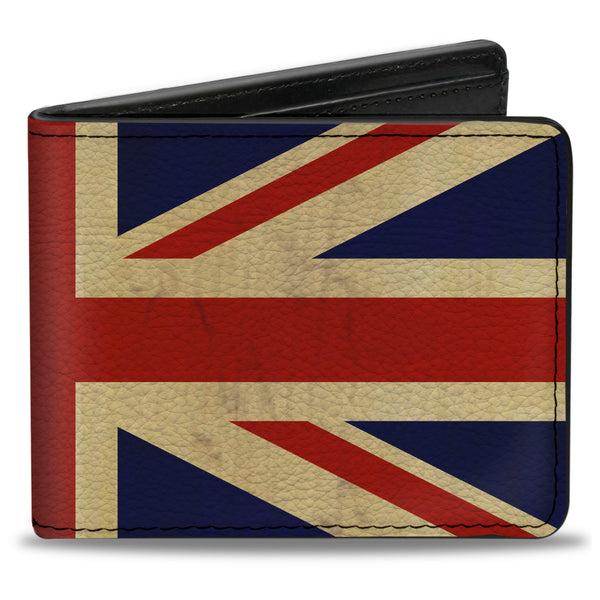 Buckle-Down Bi-Fold Wallet - Vintage United Kingdom Flags