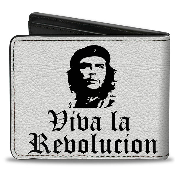 Buckle-Down Bi-Fold Wallet - VIVA LA REVOLUCION Che White Black