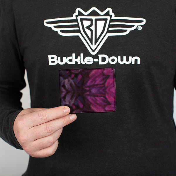 Buckle-Down Bi-Fold Wallet - Vivid Floral Collage Pinks