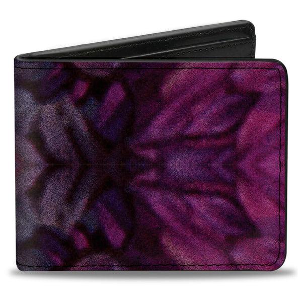 Buckle-Down Bi-Fold Wallet - Vivid Floral Collage Pinks