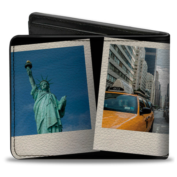 Buckle-Down Bi-Fold Wallet - Vivid New York City Snapshots Stacked