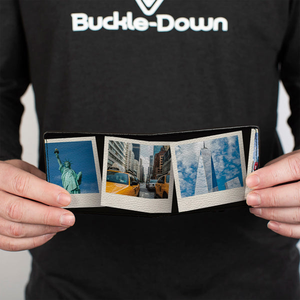 Buckle-Down Bi-Fold Wallet - Vivid New York City Snapshots Stacked
