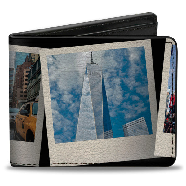 Buckle-Down Bi-Fold Wallet - Vivid New York City Snapshots Stacked