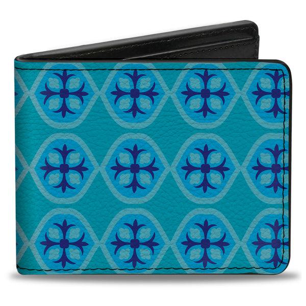 Buckle-Down Bi-Fold Wallet - Wallpaper2 Baby Blue Blue