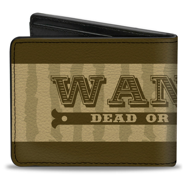 Buckle-Down Bi-Fold Wallet - WANTED-DEAD OR ALIVE Star Tans