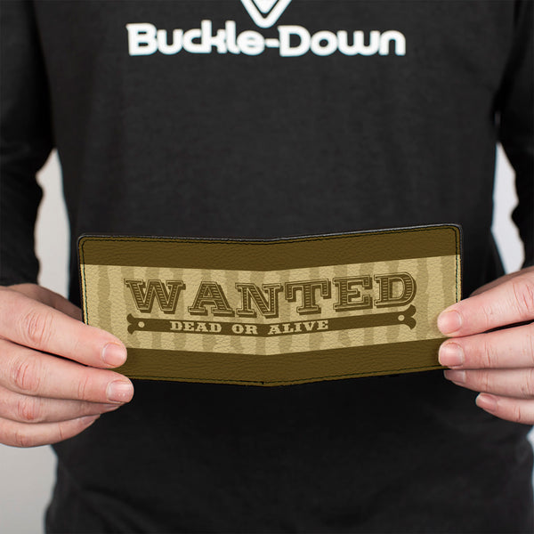 Buckle-Down Bi-Fold Wallet - WANTED-DEAD OR ALIVE Star Tans