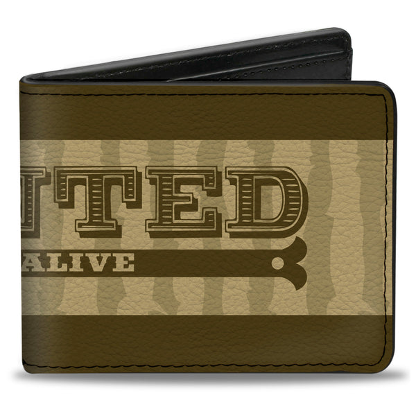 Buckle-Down Bi-Fold Wallet - WANTED-DEAD OR ALIVE Star Tans