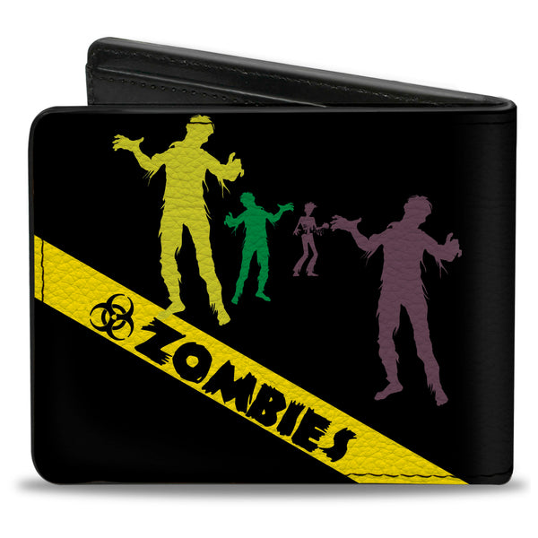 Buckle-Down Bi-Fold Wallet - Zombies Biohazard Black Yellow Green