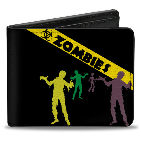 Buckle-Down Bi-Fold Wallet - Zombies Biohazard Black Yellow Green