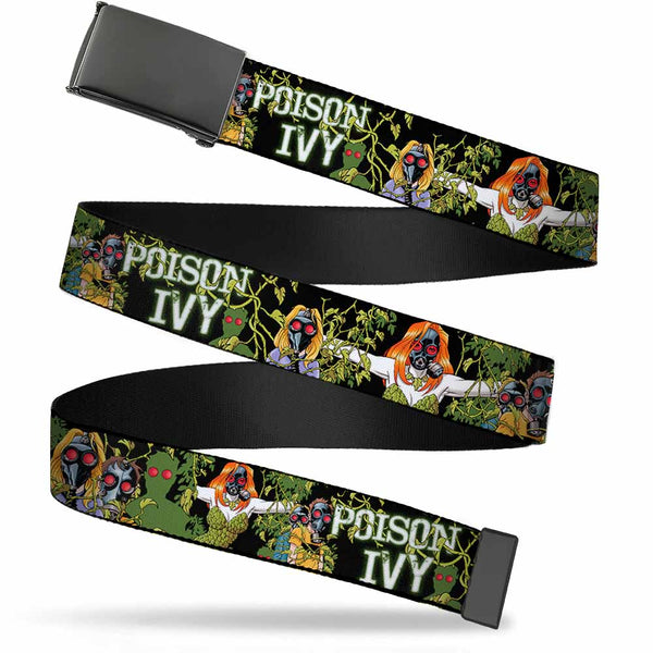 Buckle-Down Black Buckle Web Belt - Detective Comics Issue #752 Cover Gas Masked POISON IVY Webbing