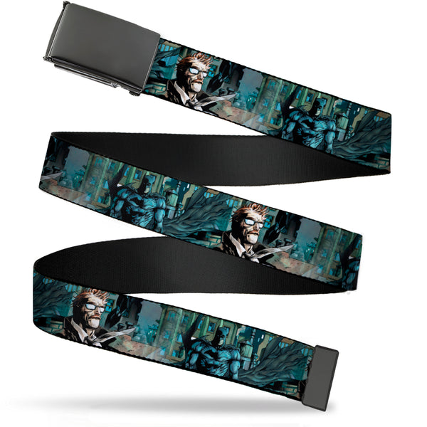 Buckle-Down Black Buckle Web Belt - The New 52 Detective Comics Issue #1 Batman & James Gordon Scene Webbing