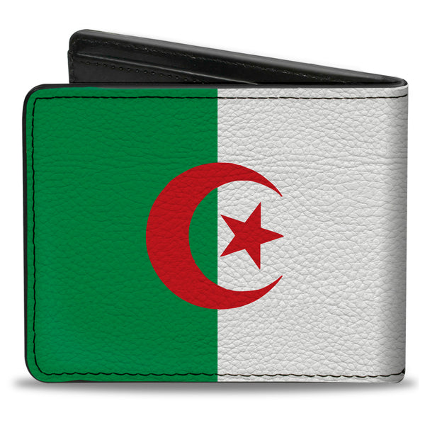 Buckle-Down Bi-Fold Wallet - Algeria Flags