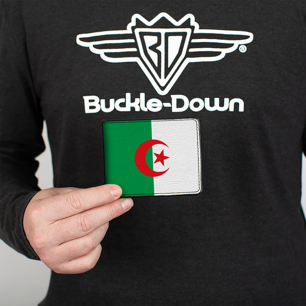 Buckle-Down Bi-Fold Wallet - Algeria Flags