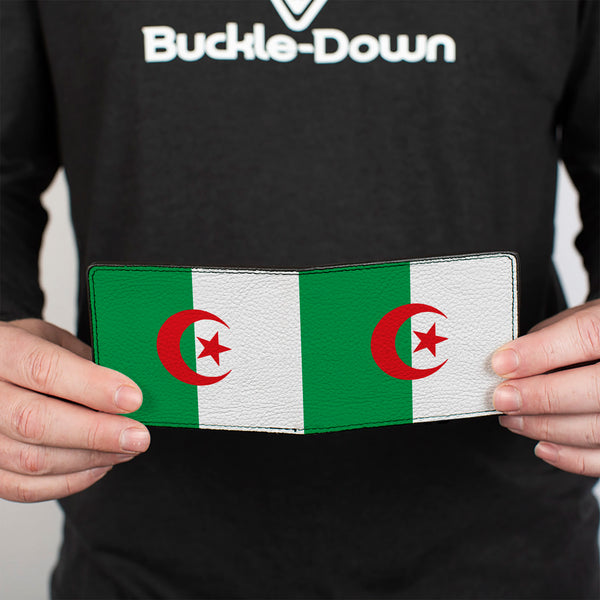 Buckle-Down Bi-Fold Wallet - Algeria Flags