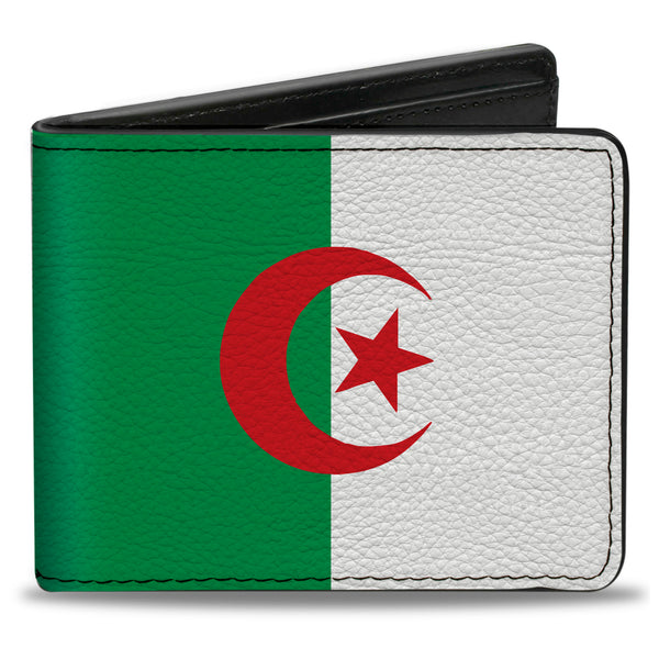 Buckle-Down Bi-Fold Wallet - Algeria Flags