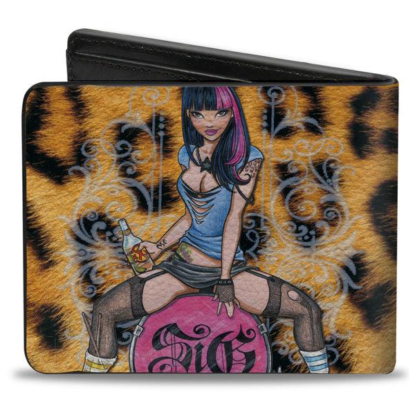 Buckle-Down Bi-Fold Wallet - Allyson